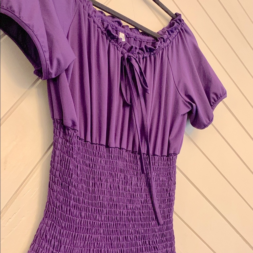 Long purple dress